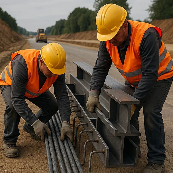 تیرآهن و مقاطع سنگین در پل‌ ها و تقاطع‌ های غیرهم‌ سطح