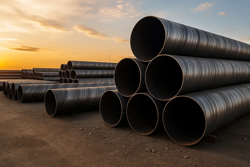 مراحل تولید لوله اسپیرال؛ قدمبهقدم از کلاف تا شاخهٔ آمادهٔ حمل